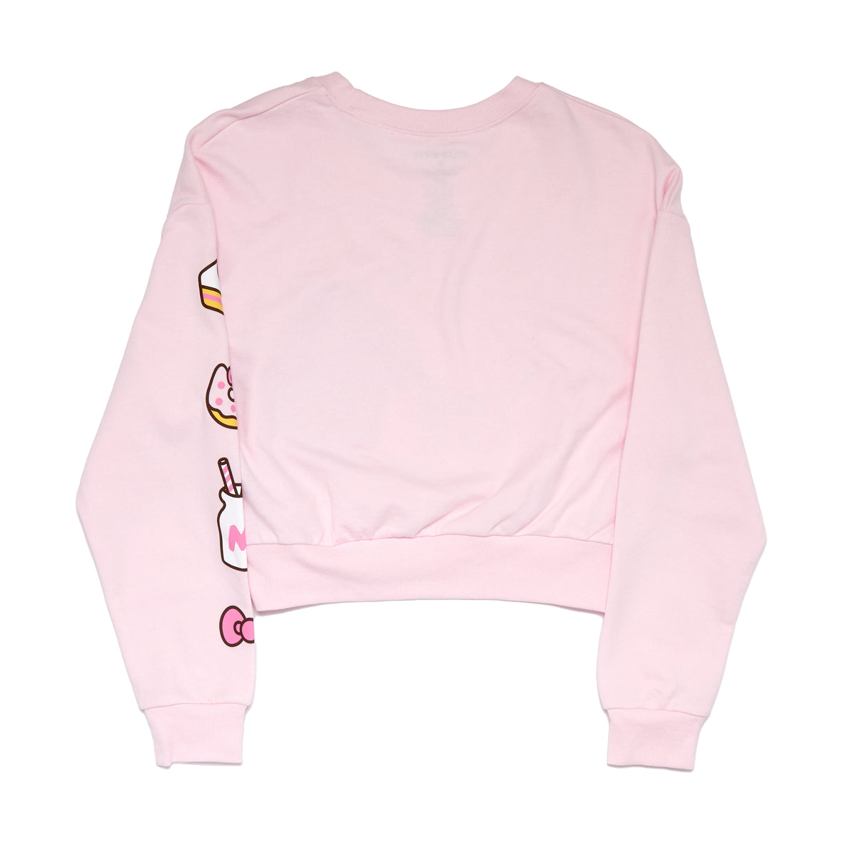 Hello Kitty x Pusheen French Terry Crop Pullover (Plus) Apparel Hybrid Apparel   