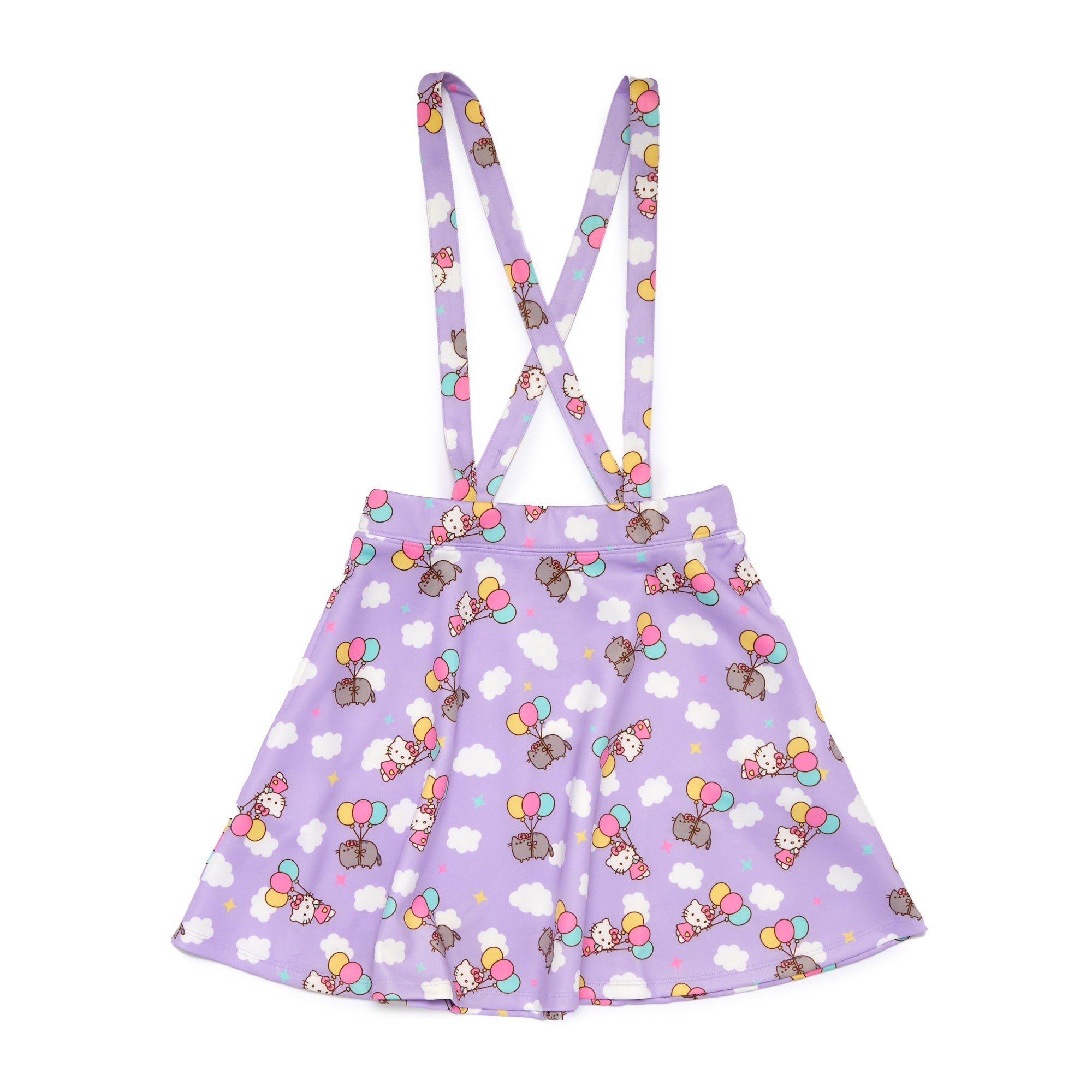 Hello Kitty x Pusheen Lavender Clouds Suspender Skirt (Plus)