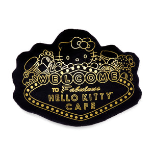Hello Kitty Cafe Las Vegas Throw Pillow (Black) Cushion JACK NADEL   