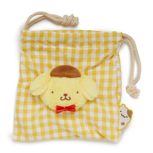 Pompompurin Drawstring Pouch (Gingham Cafe Series) Bags NAKAJIMA CORPORATION   
