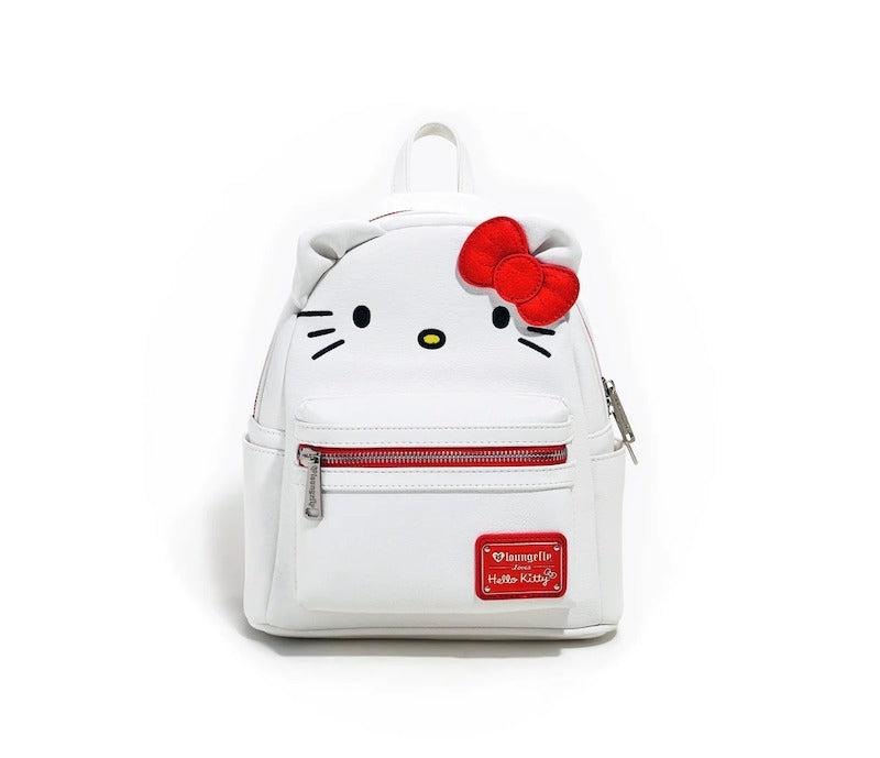 Hello Kitty x Loungefly Classic Face Mini Backpack Bags Loungefly   