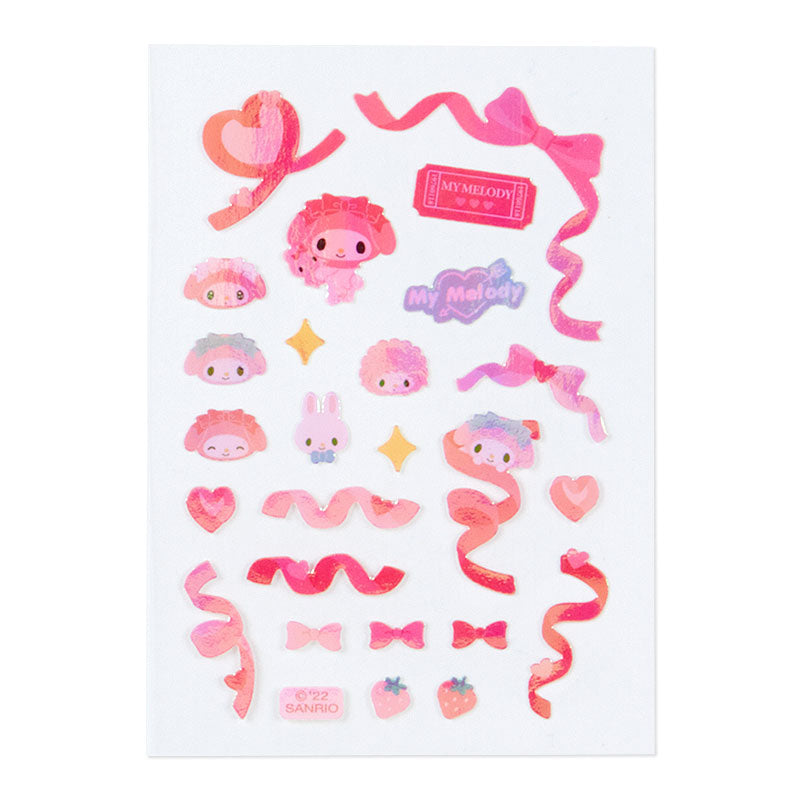 My Melody Holographic Kawaii Stickers Stationery Japan Original   