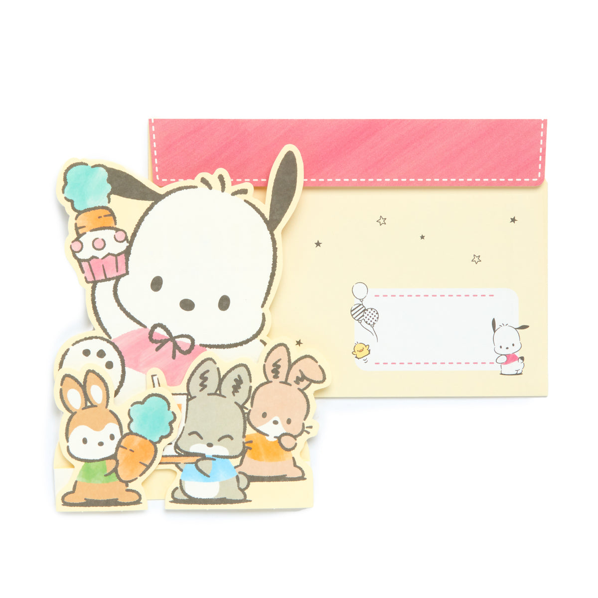 Pochacco Stickers and Greeting Card Stationery Japan Original   