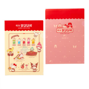 Hello Kitty & Friends Clear File Cafe Set Stationery Japan Original   