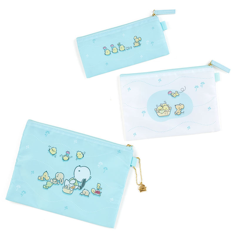 Pochacco 3-Piece Pouch Set (Spring Breeze Series) Bags Japan Original   