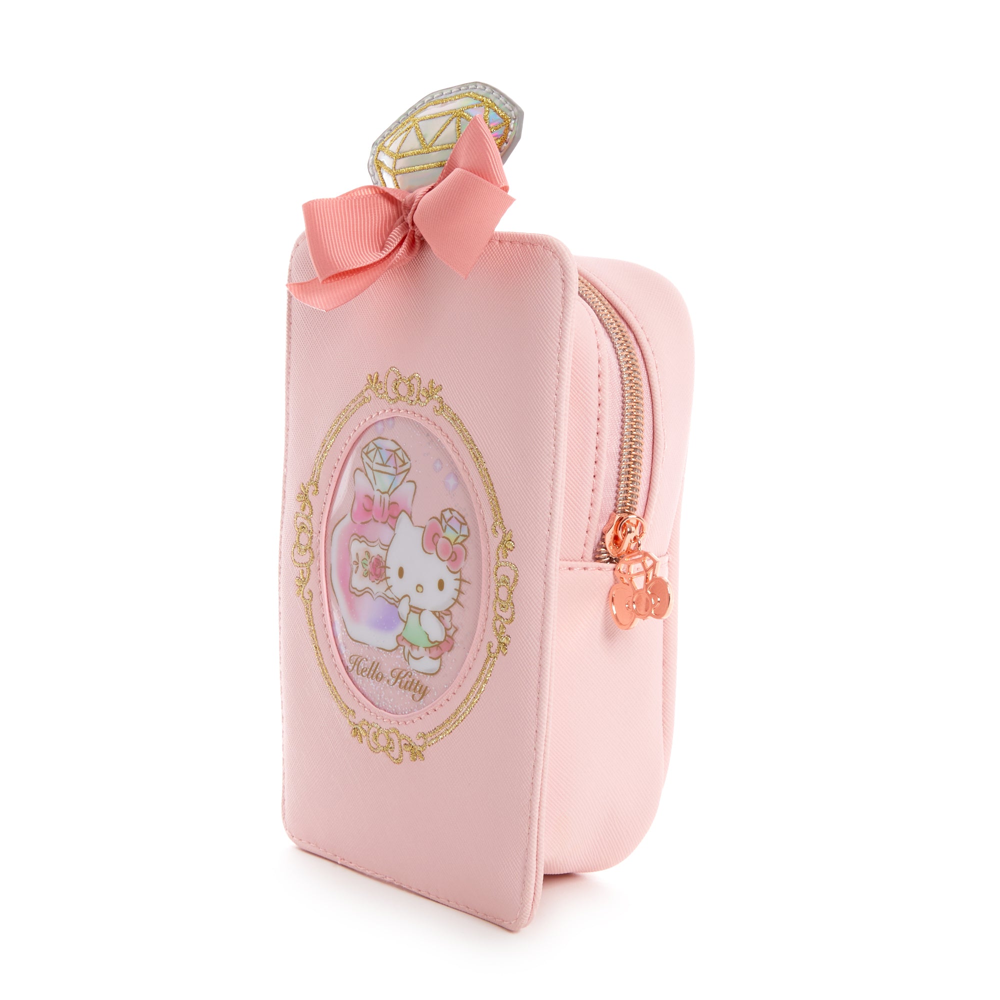 Hello Kitty Die-cut Zipper Pouch (Diamond Perfume Series) Bags Global Original   