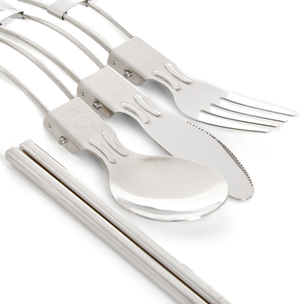 Hello Kitty Stainless Steel Cutlery Set (Camping Series)