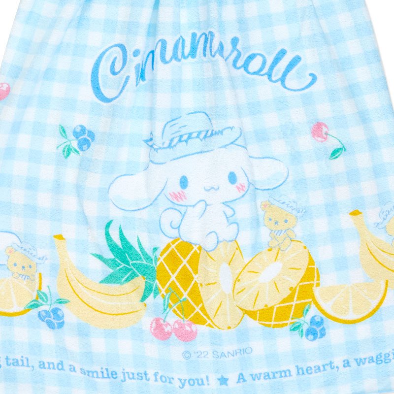 Cinnamoroll Gingham Wrap Towel Home Goods Japan Original   