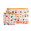 Minna no Tabo Zipper Pouch Set (Orange Plaid Series) Bags Global Original   