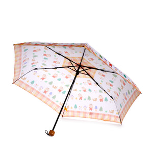 Minna no Tabo Travel Umbrella (Orange Plaid Series) Travel Global Original   