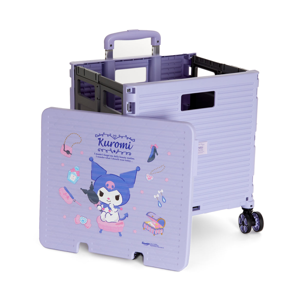 Kuromi Foldable Rolling Cart (Beauty Routine) Travel Global Original   