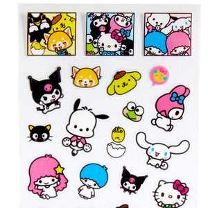 Hello Kitty and Friends Sticker Sheet Stationery Global Original   
