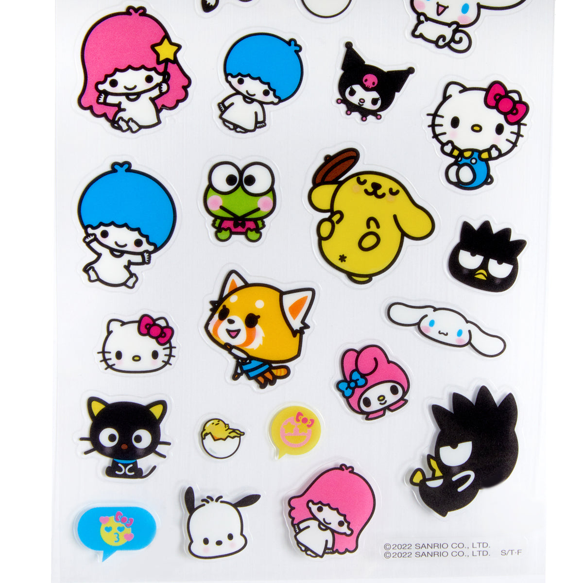 Sanrio Inspire Hello Kitty and Friends Stickers, Kerroppi, Badtz