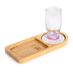 Kuromi Bamboo Tray and Coaster Set Home Goods Global Original   