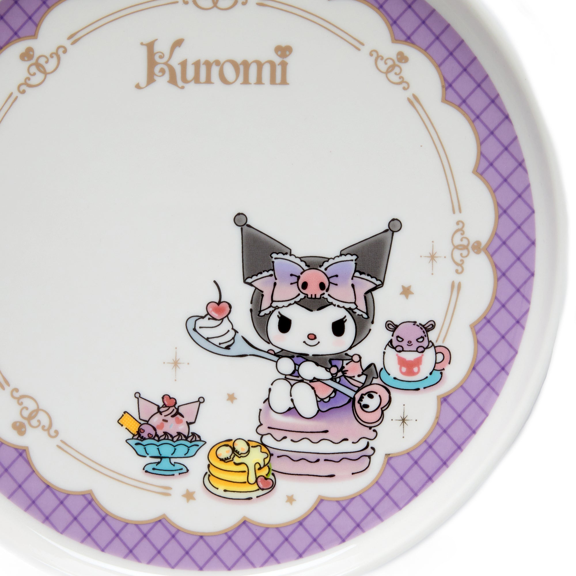 Kuromi Dessert Plate (Cafe Series) Home Goods Global Original   