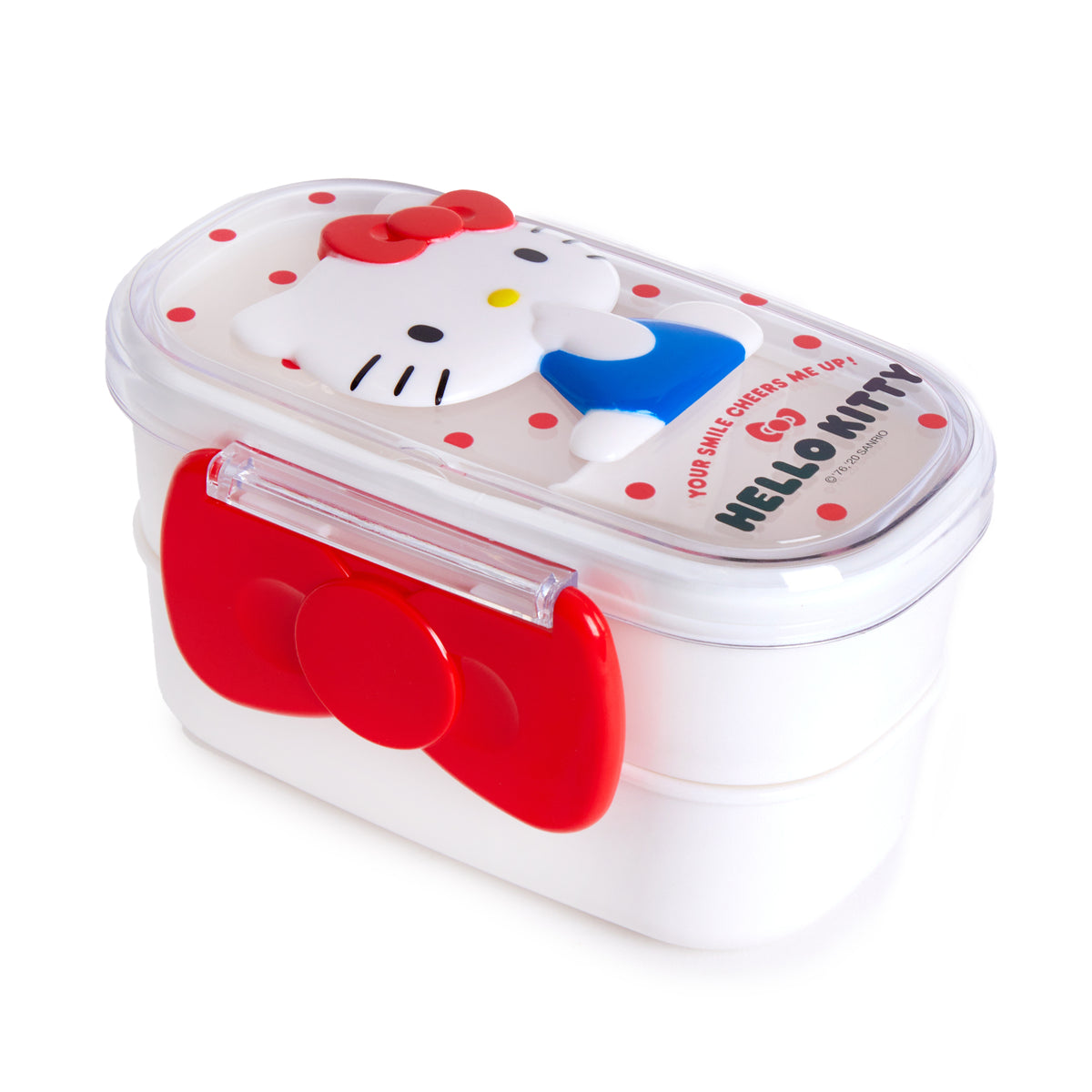 Hello Kitty 2-Tier Relief Lunch Case Home Goods JAPAN ORIGINAL   