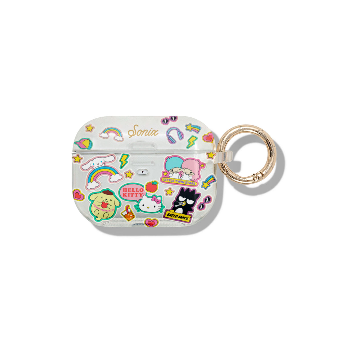Foldable iPad Sleeve - Hello Kitty and Friends Stickers by Sonix