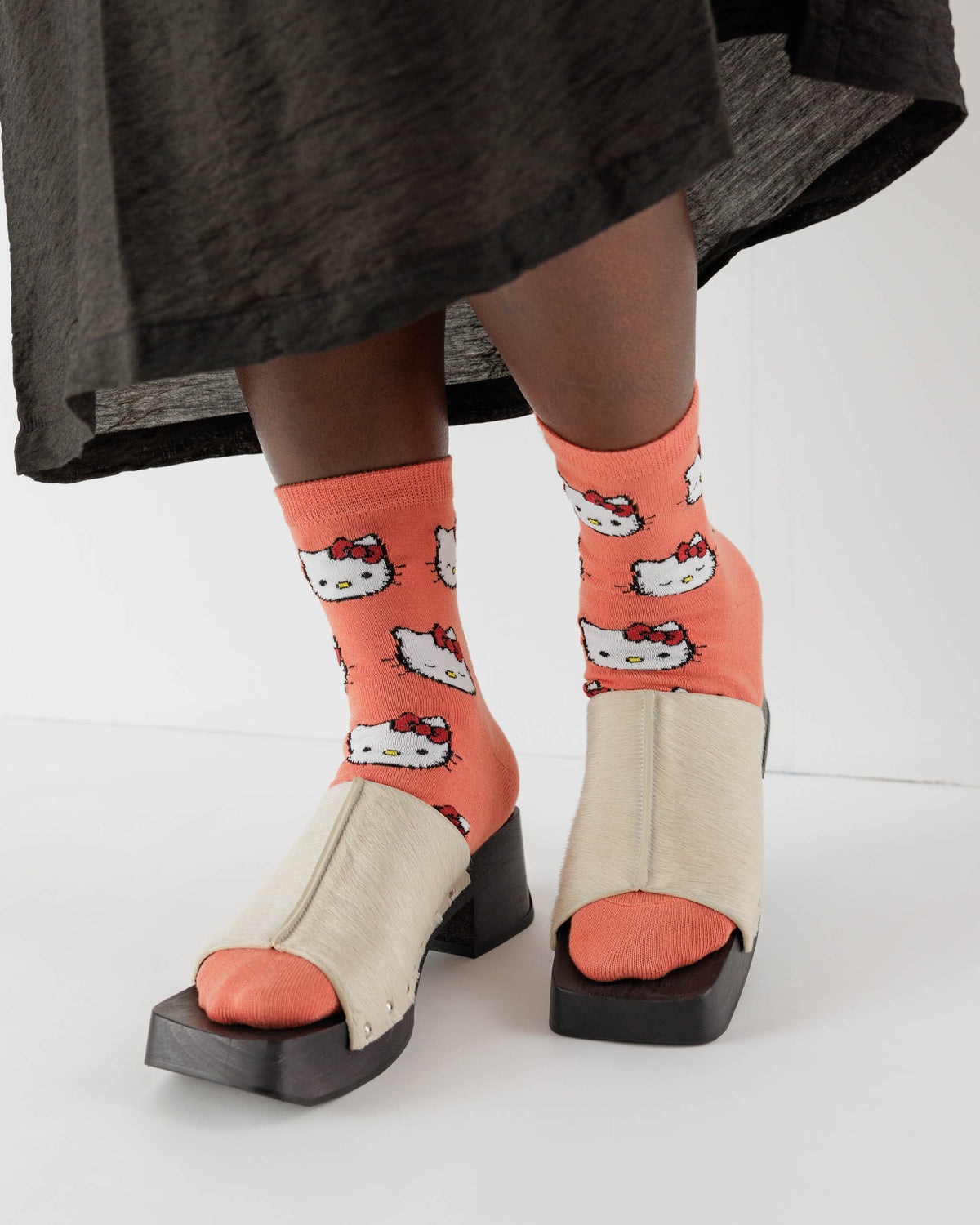 Letter Graphic Women Crew Socks,one-size