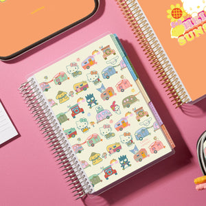 Hello Kitty and Friends x Erin Condren Spiral Notebook (Happy Campers) Stationery ERIN CONDREN   