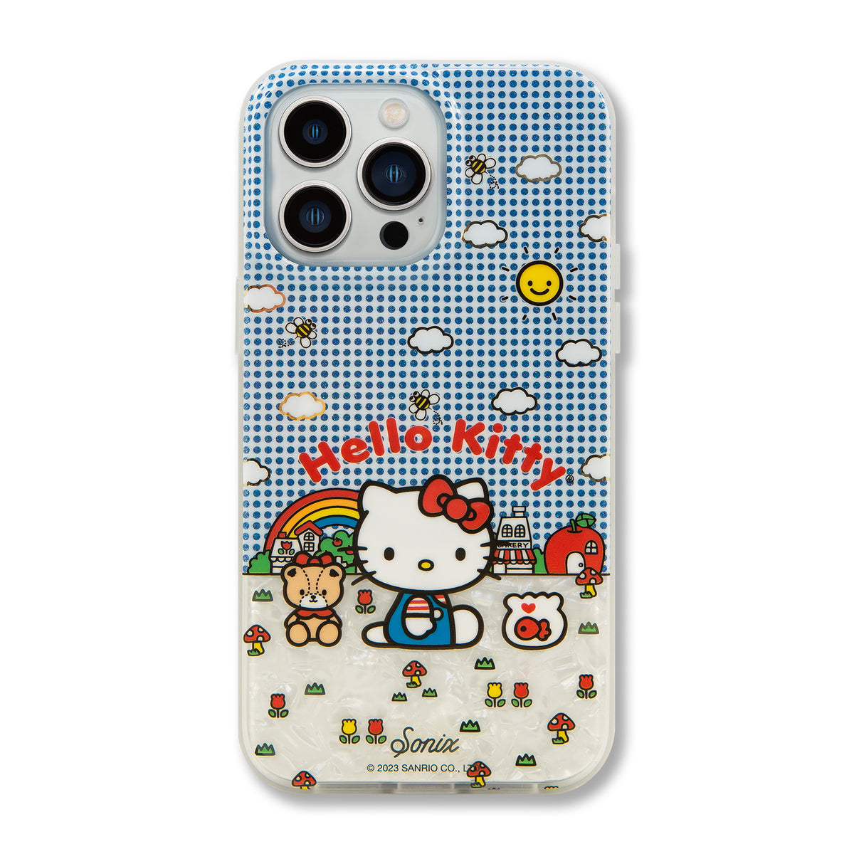 Hello Kitty x Sonix Good Morning iPhone Case Accessory BySonix Inc. Blue Multi iPhone 14 Pro Max 