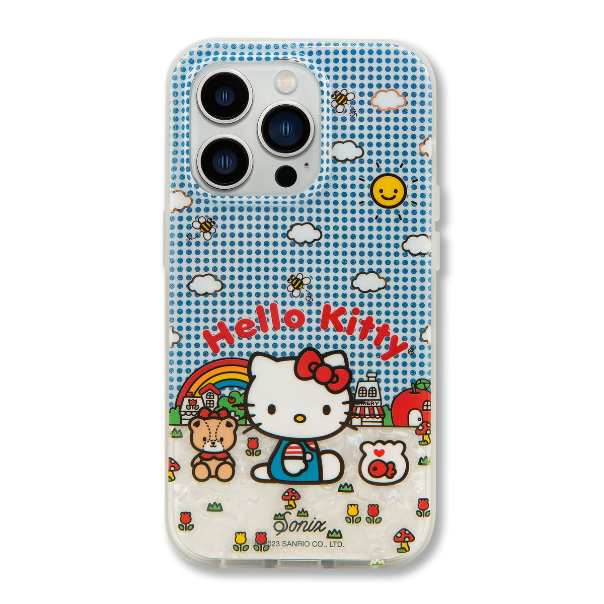 Hello Kitty x Sonix Good Morning iPhone Case Accessory BySonix Inc. Blue Multi iPhone 14 Pro 