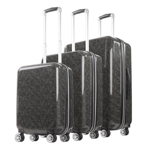 Hello Kitty x FUL 3-Piece Hardshell Luggage Set in Black