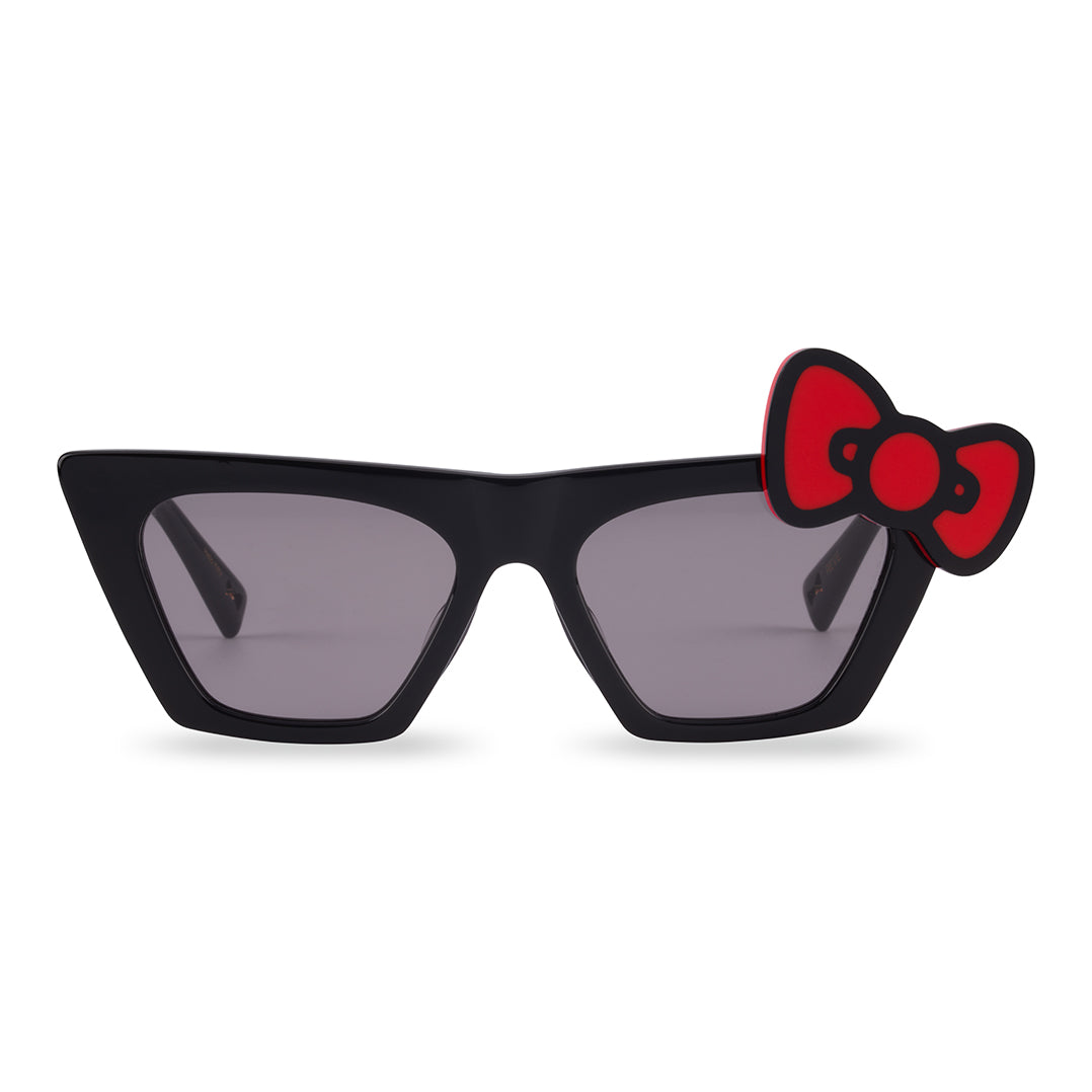 Hello Kitty x REVÉ by RENÉ Biu Biu Sunglasses (Bow Red) Accessory REVE (Black Truffle)   