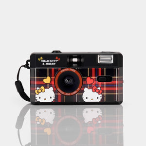 **LEAVE OFF*** Hello Kitty & Mimmy Plaid 35mm Camera Electronic RETROSPEKT   