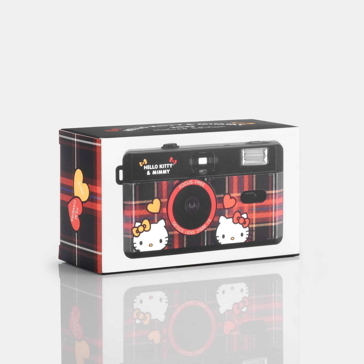 **LEAVE OFF*** Hello Kitty & Mimmy Plaid 35mm Camera Electronic RETROSPEKT   