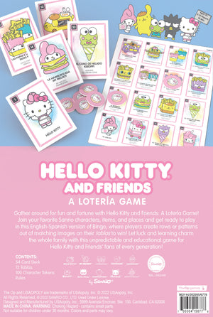 Hello Kitty and Friends Loteria Board Game Toys&Games USAopoly Inc   