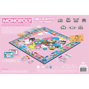 Hello Kitty & Friends Monopoly Board Game Toys&Games USAopoly Inc   