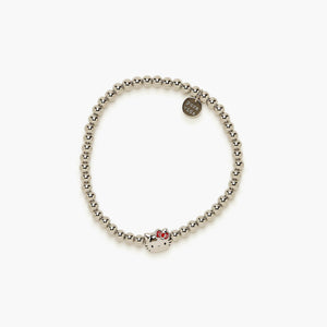 Hello Kitty x Pura Vida Face Stretch Bracelet (Silver) Jewelry Pura Vida (Creative Genius)   