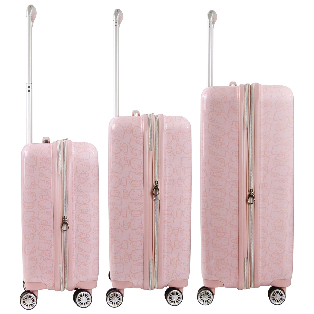 pink travel suitcase