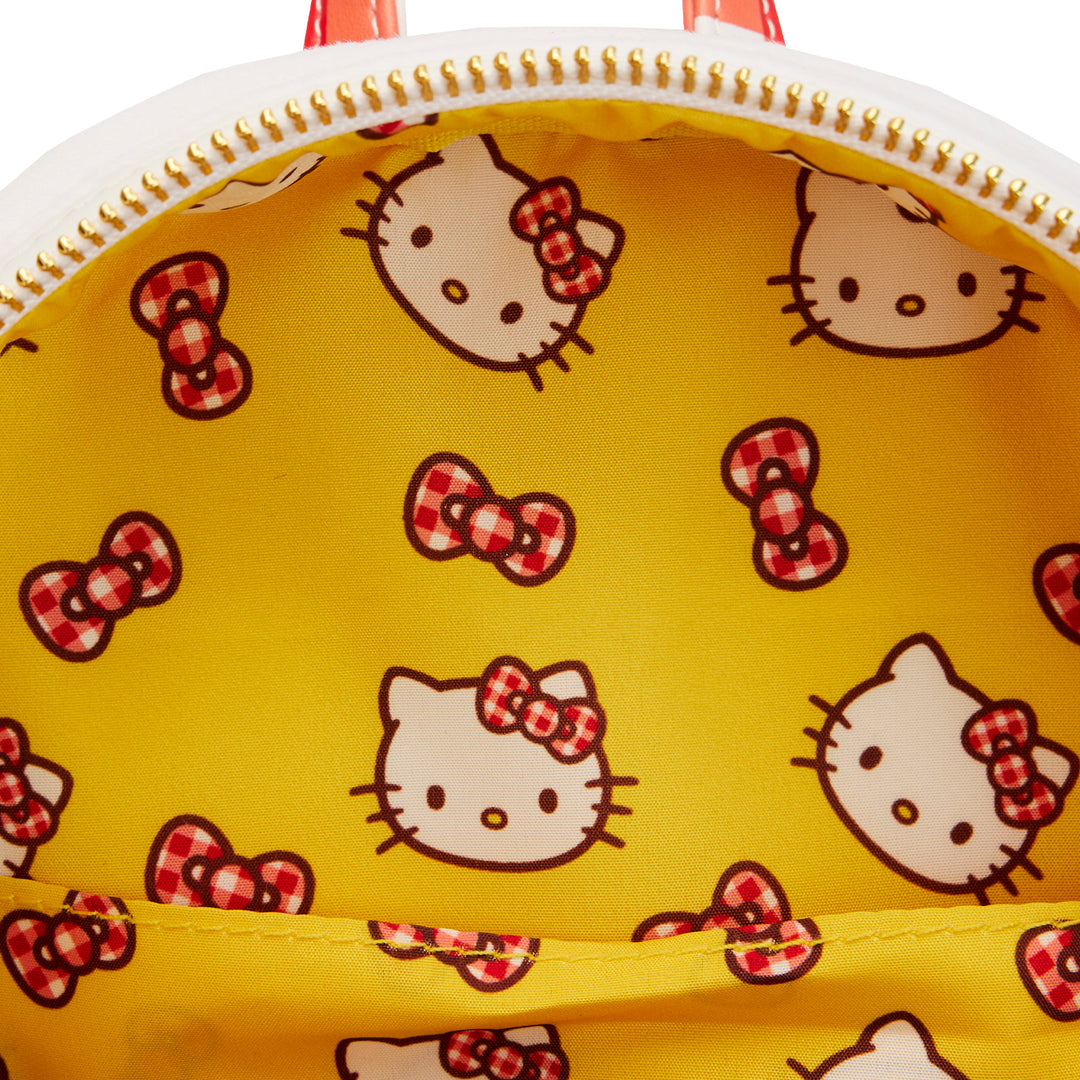Hello Kitty x Loungefly Gingham Mini Backpack Bags Loungefly   