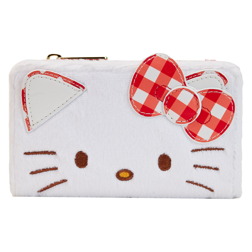 Hello Kitty x Loungefly Gingham Flap Wallet Bags Loungefly   