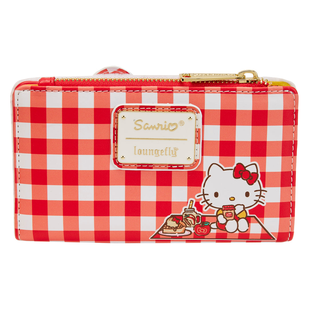 Hello Kitty x Loungefly Gingham Flap Wallet Bags Loungefly   