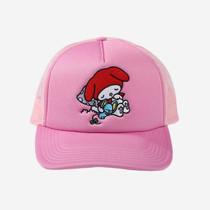 My Melody x Dumbgood Pink Trucker Hat Accessory BIOWORLD   