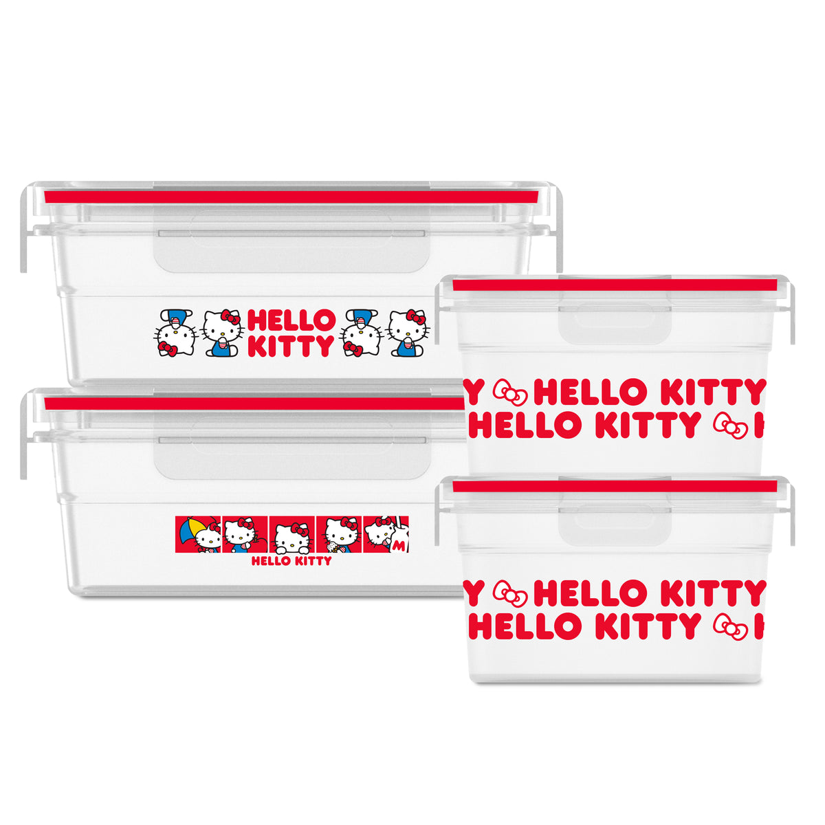 Hello Kitty x Snapware Plastic Kitchen Containers (Set of 4)