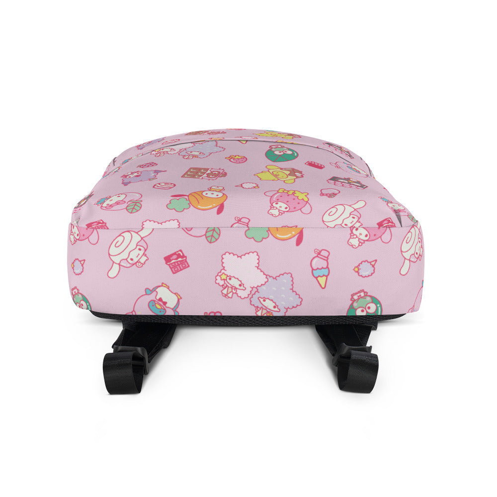 Hello Kitty and Friends Eats & Treats All-over Print Backpack Hello Kitty and Friends Eats & Treats All-over Print Backpack