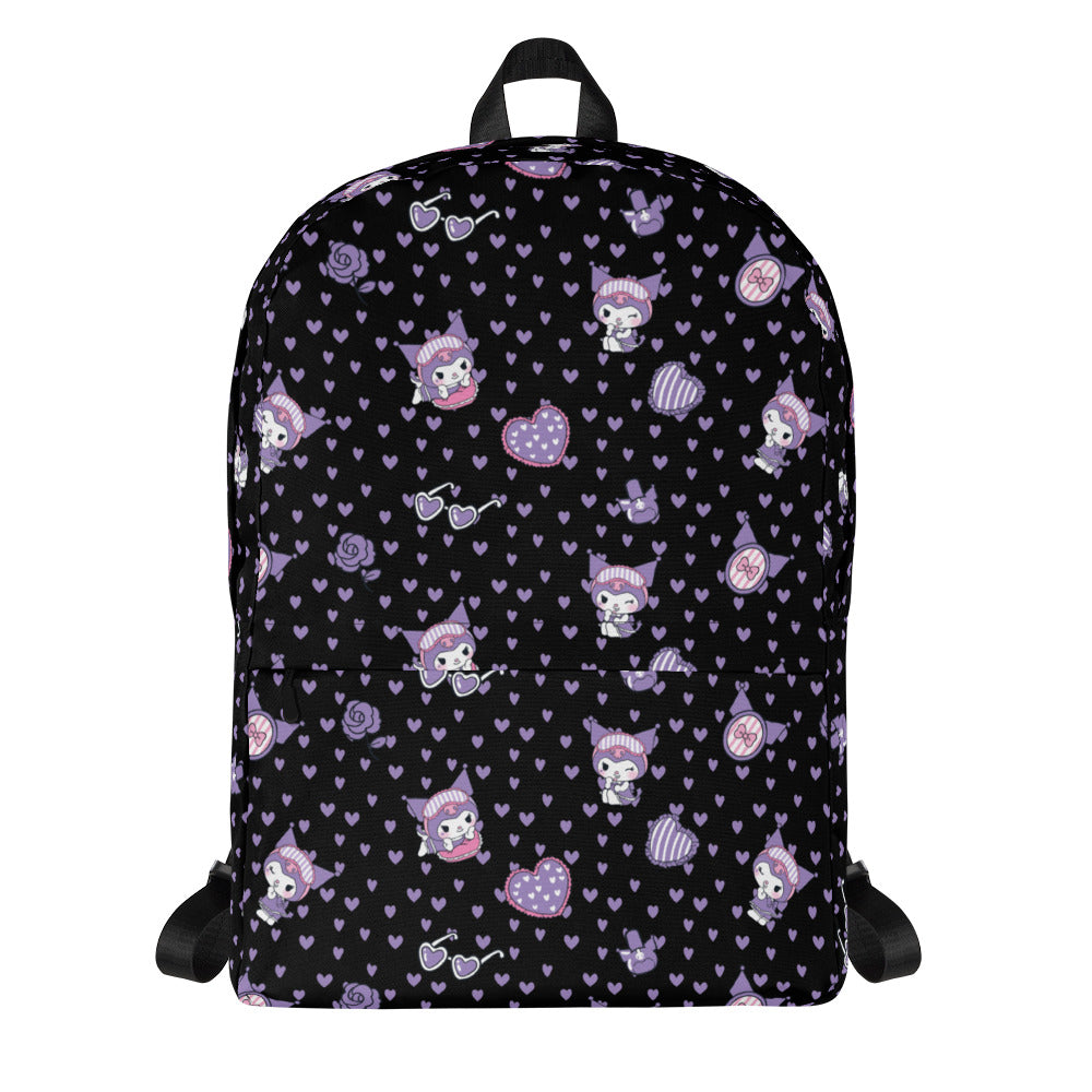 Kuromi Sleepover All-Over Print Backpack Kuromi Sleepover All-Over Print Backpack