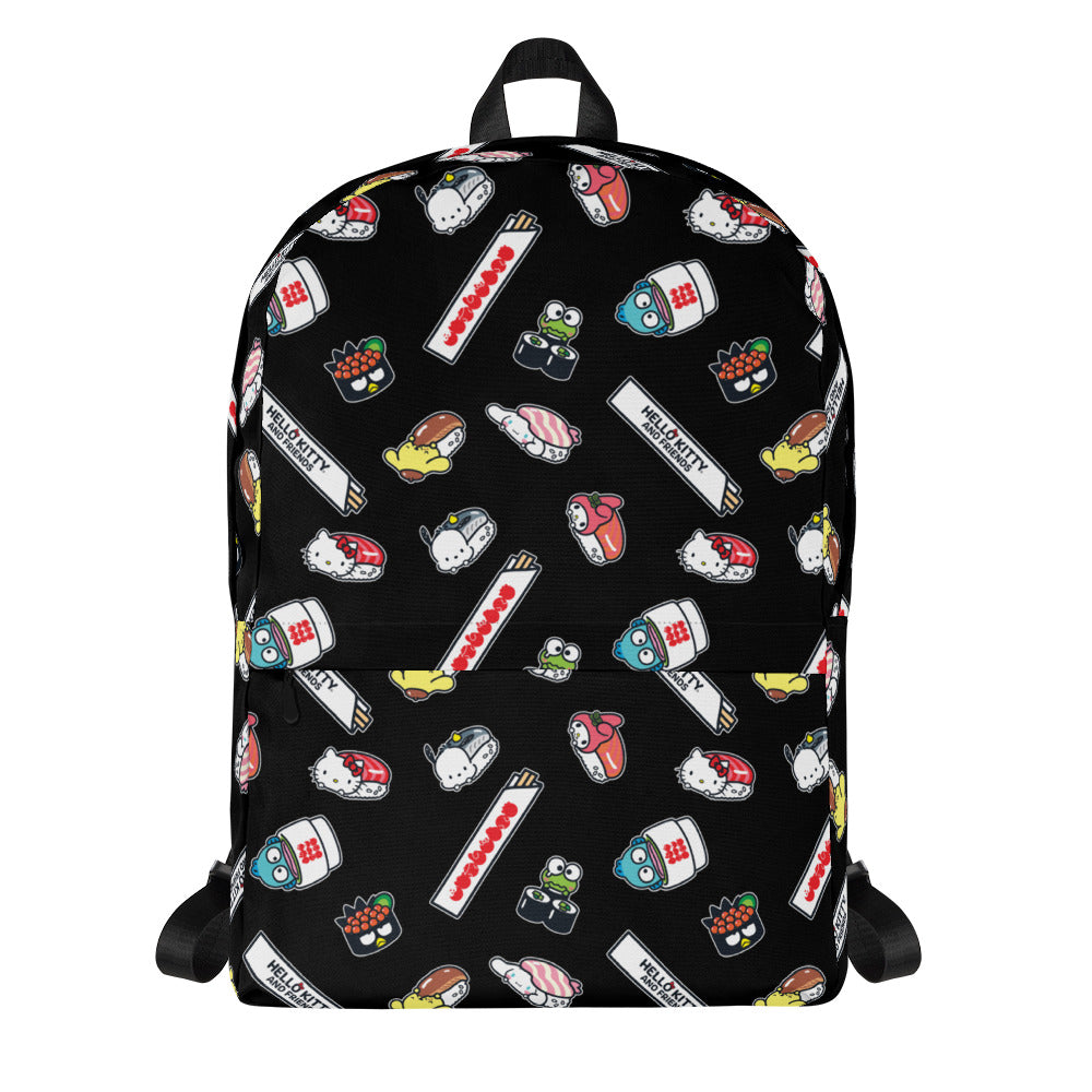 Hello Kitty and Friends Sushi Time All-over Print Backpack Hello Kitty and Friends Sushi Time All-over Print Backpack