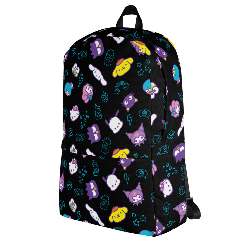 hello kitty backpack pop black Hello Kitty and Friends Electric Doodle All-over Print Backpack
