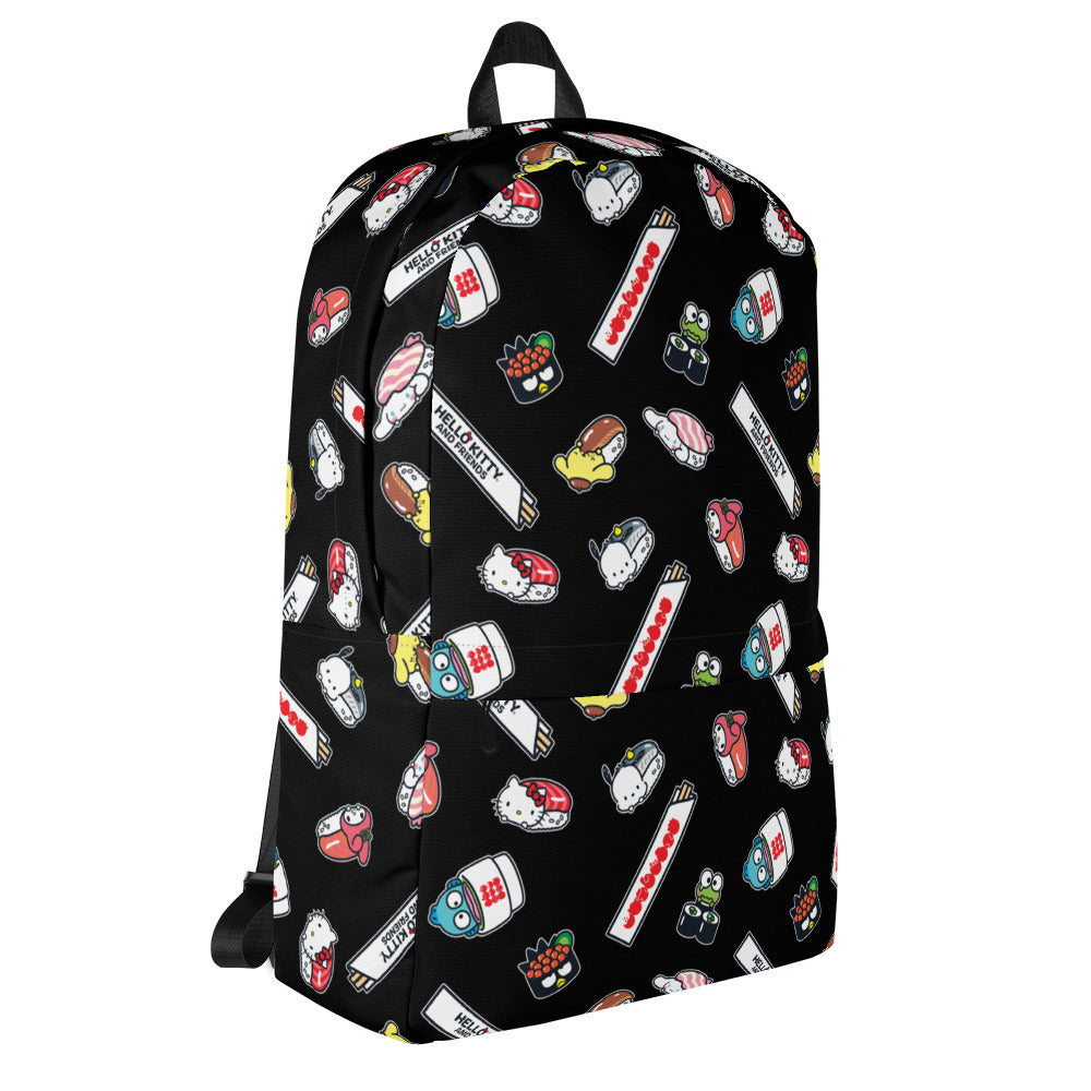 Hello and Friends Sushi Time All-over Print Backpack