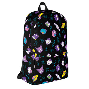 Hello Kitty and Friends Electric Doodle All-over Print Backpack Backpacks Printful   