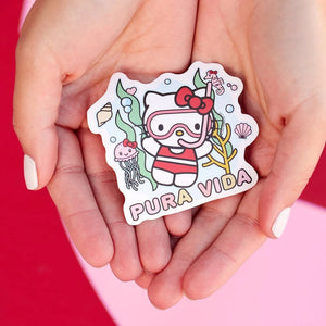 Hello Kitty x Pura Vida Snorkel Sticker Stationery Pura Vida (Creative Genius)   