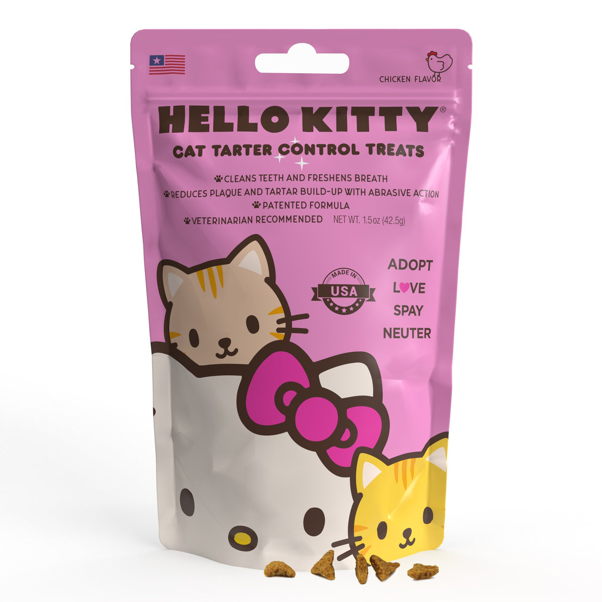 Team Treatz Hello Kitty Tartar Control Cat Treats Home Goods TEAM TREATZ   