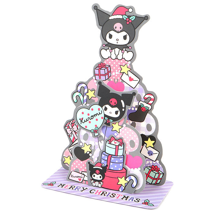 Kuromi Gift Boxes Pop-up Holiday Card Stationery Global Original   