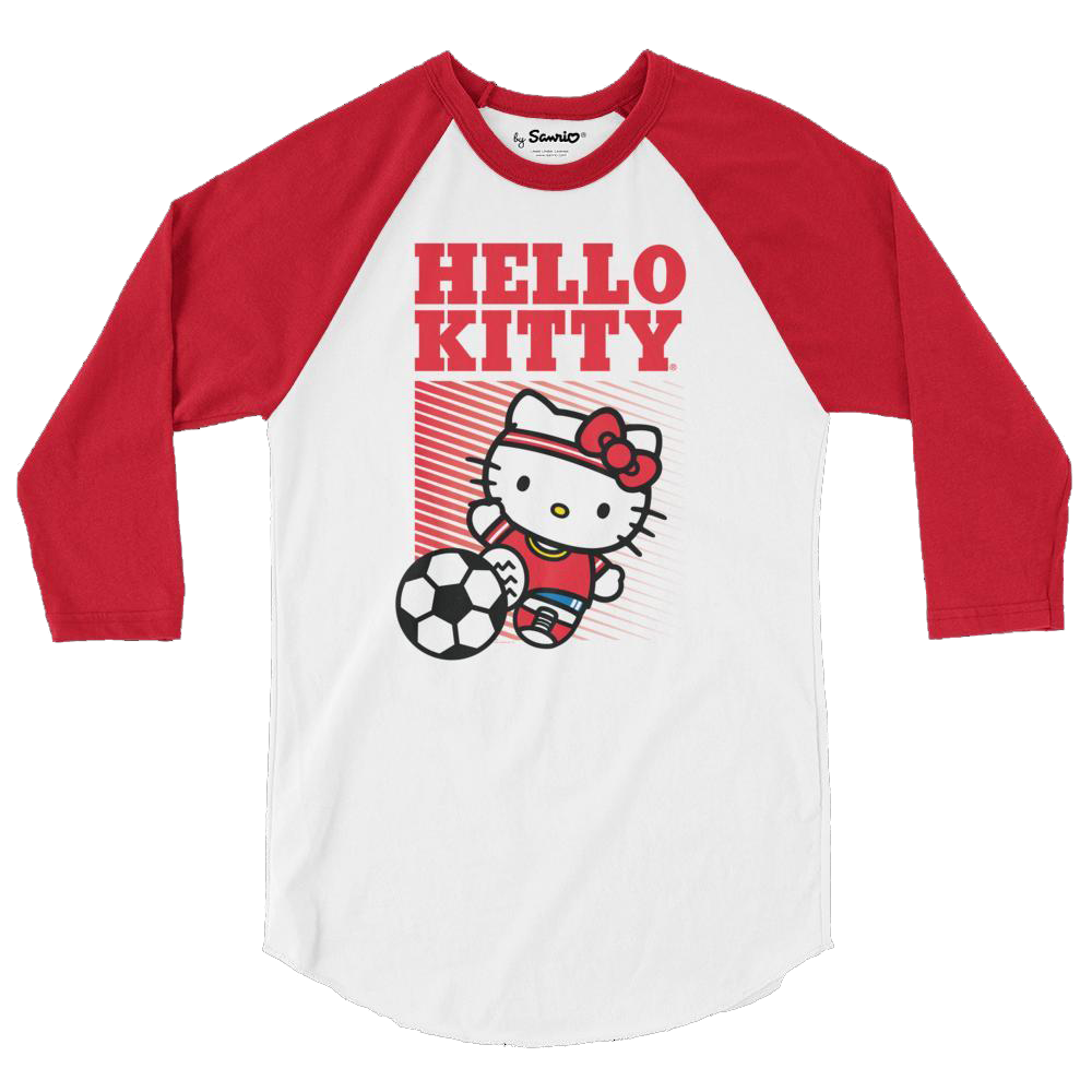 Hello Kitty Soccer Raglan Apparel Printful   