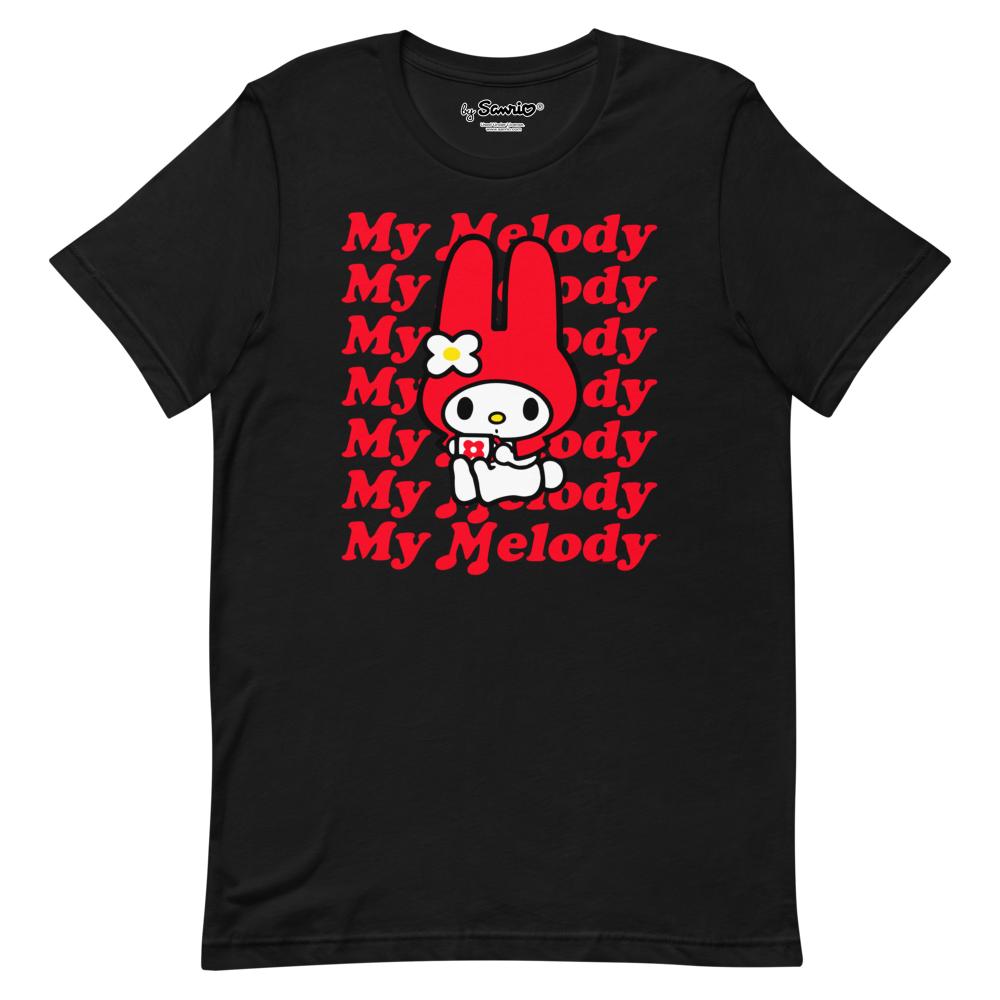 My Melody Red Logo T-Shirt Black
