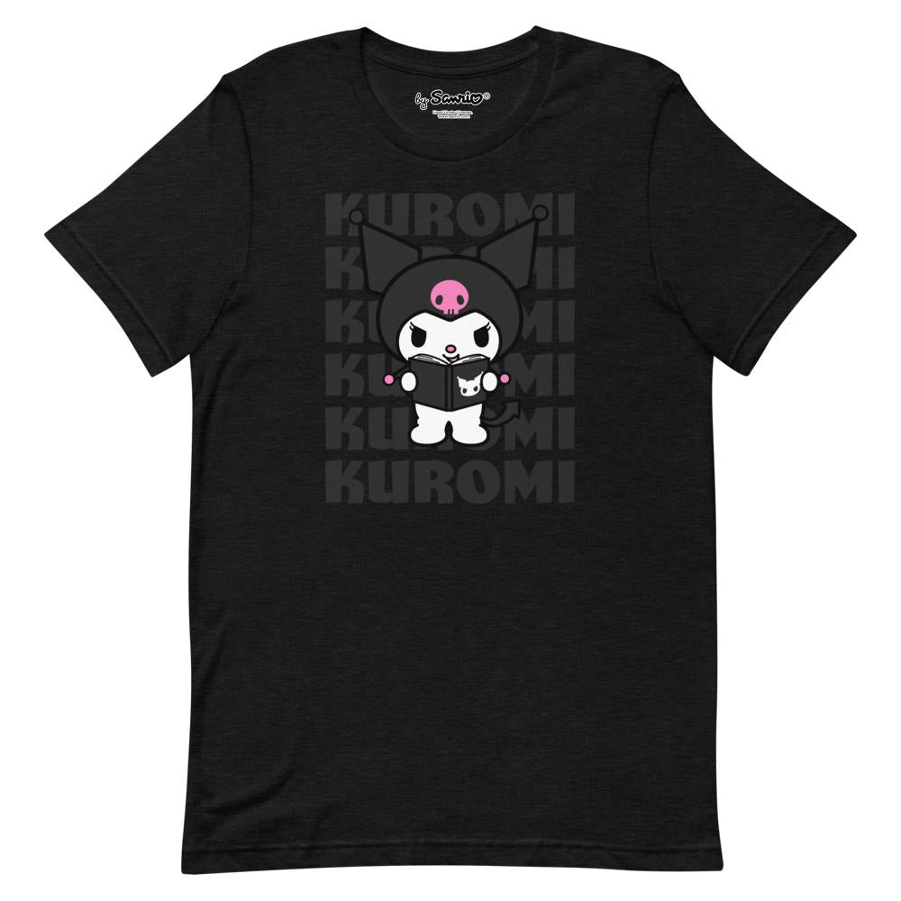 Kuromi Watashi Wa T-Shirt Black Apparel Printful XS  